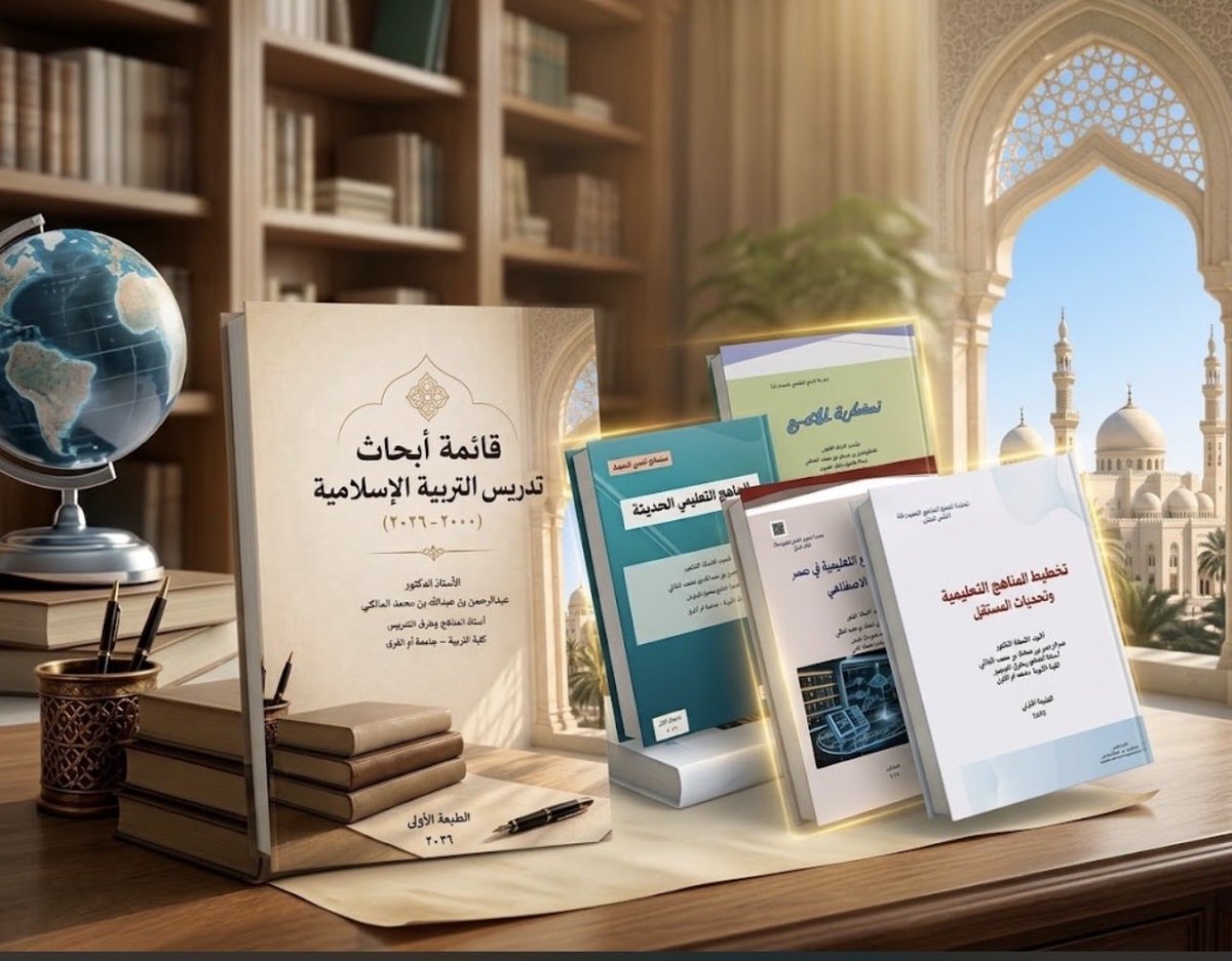 curriclumedu's tweet photo. منصة #كتابي_التربوي_العلمية تزخر بعدد من الإصدارات الحديثة. 2026

https://t.co/aIQXx5kVQC https://t.co/7XOnwkj4MH