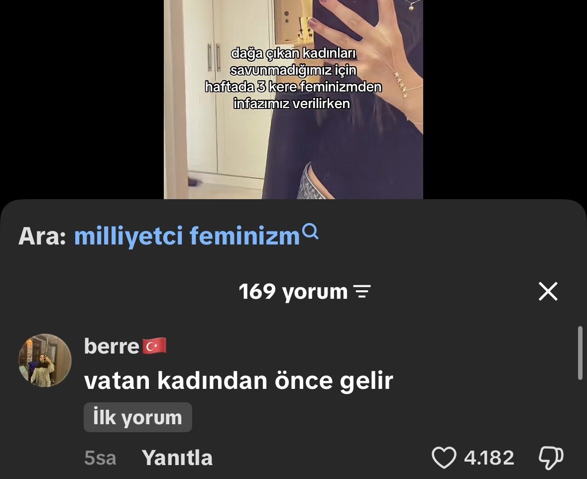 cocteauhaze's tweet photo. Yorumlarda bulunan kadınların yarısı bunu yazmıs suc bızde mıllıyetcılere laf anlatılmaz https://t.co/DHcoQgkOao