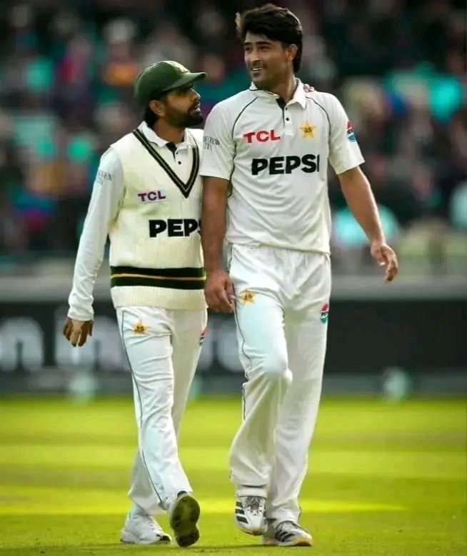Usman_56Offical's tweet photo. Razaullah Said “Thanks to PCB and Babar Azam to give me a chance in playing XI. I was bit nervous in the start of the test match But Babar Azam gave me confidence and tell me that play your natural game.”🙂🤍 https://t.co/0gsRqvqUJf