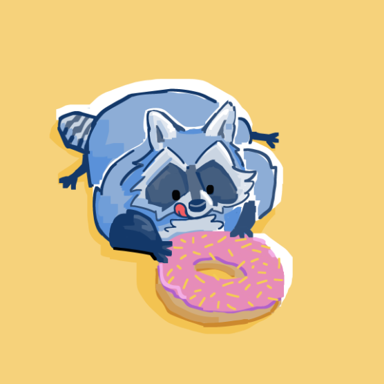 Morgansome's tweet photo. breakfast 🍩

raccoon every day #3 ! https://t.co/iaBEt8b1dS