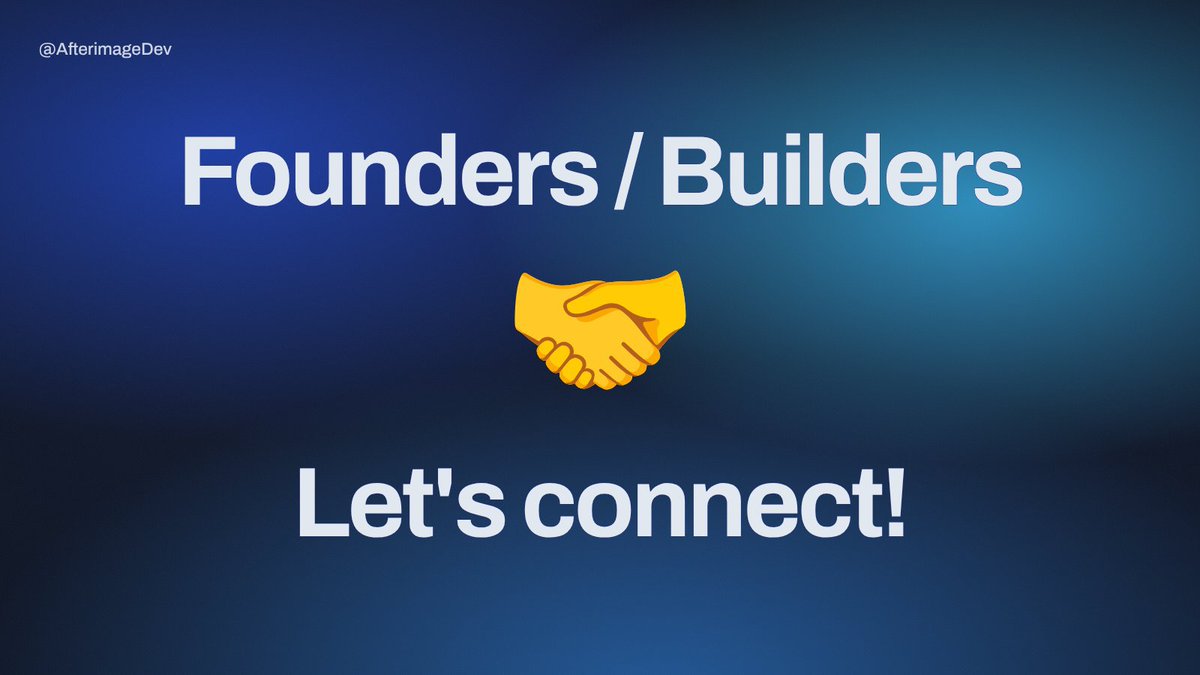 NishantSainx's tweet photo. Hello algorithm!
I want to #connect with more awesome builders. That means you!
No matter what stage you're at, come and say hello 👋
- SaaS
- Building in Public
- App Dev
- AI
- Frontend+Backend
- Mobile
- Game Dev
- DevOps
If that sounds like you, let's connect and grow🤝 https://t.co/Sg4XJz0SS9
