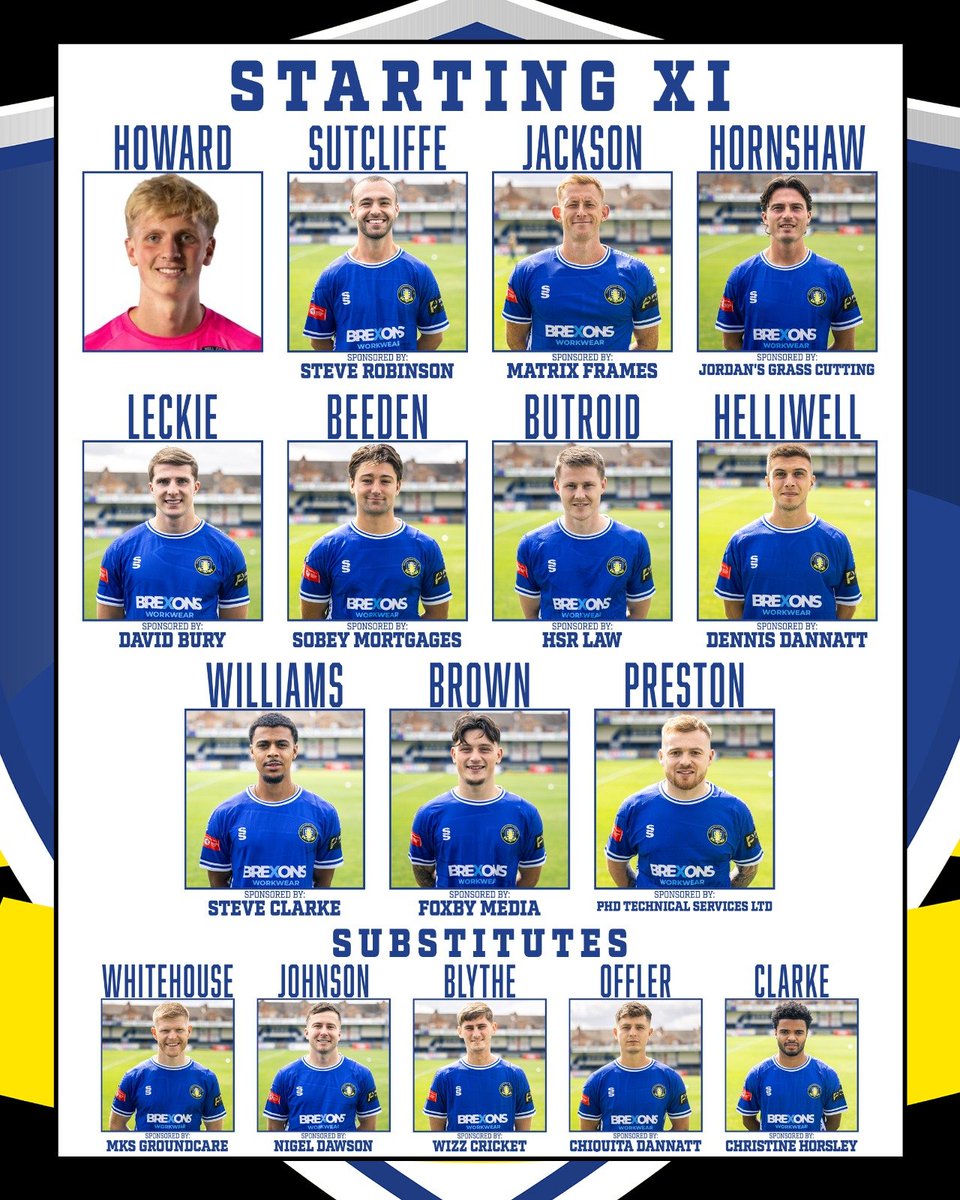 GainsTrinityFC's tweet photo. TEAM NEWS |
A couple of changes from last weekend's progression in the FA Cup. Archie Howard is between the sticks in place of David Robson for the #HolyBlues & Jack Leckie replaces Ben Blythe for today's clash with Avro |
#Trinity π #BlueArmy π΅ https://t.co/gTBgsrTAoz