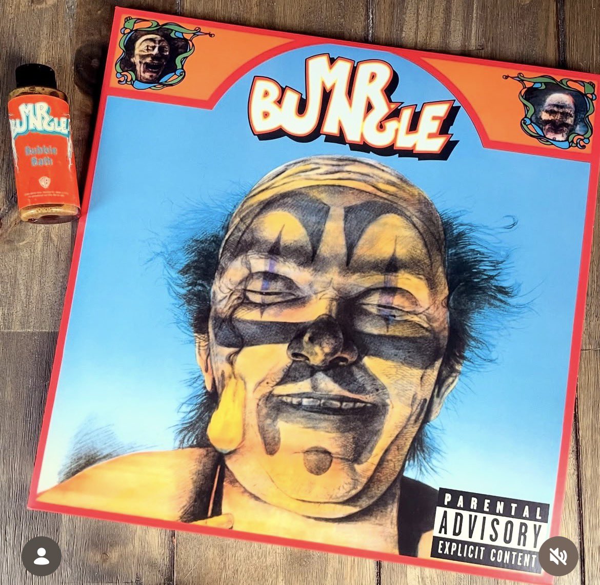 sadreturns's tweet photo. when Mr. Bungle’s self-titled album dropped in 1991, a number of stores gave out bottles of bubble bath solution with copies of the album. https://t.co/M515ILgGeO