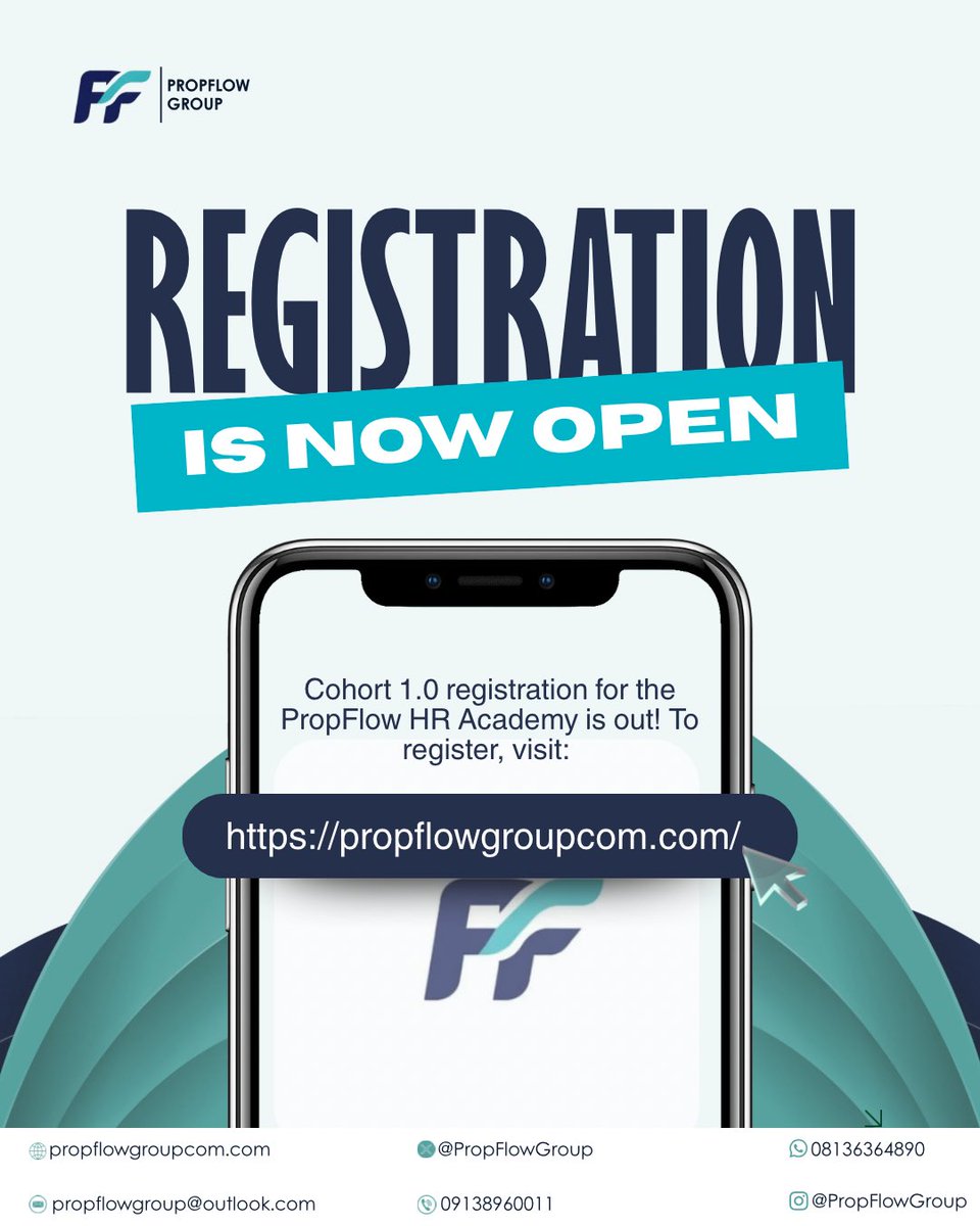 PropflowGroup's tweet photo. Our HR Fundamentals Certificate Course is designed for beginners who want practical, applicable HR knowledge they can actually use in the Nigerian workplace.

Are you ready to build your HR knowledge properly?

Register through the link below.
https://t.co/ErKiyrZd38  https://t.co/KyuDrZ9RKJ