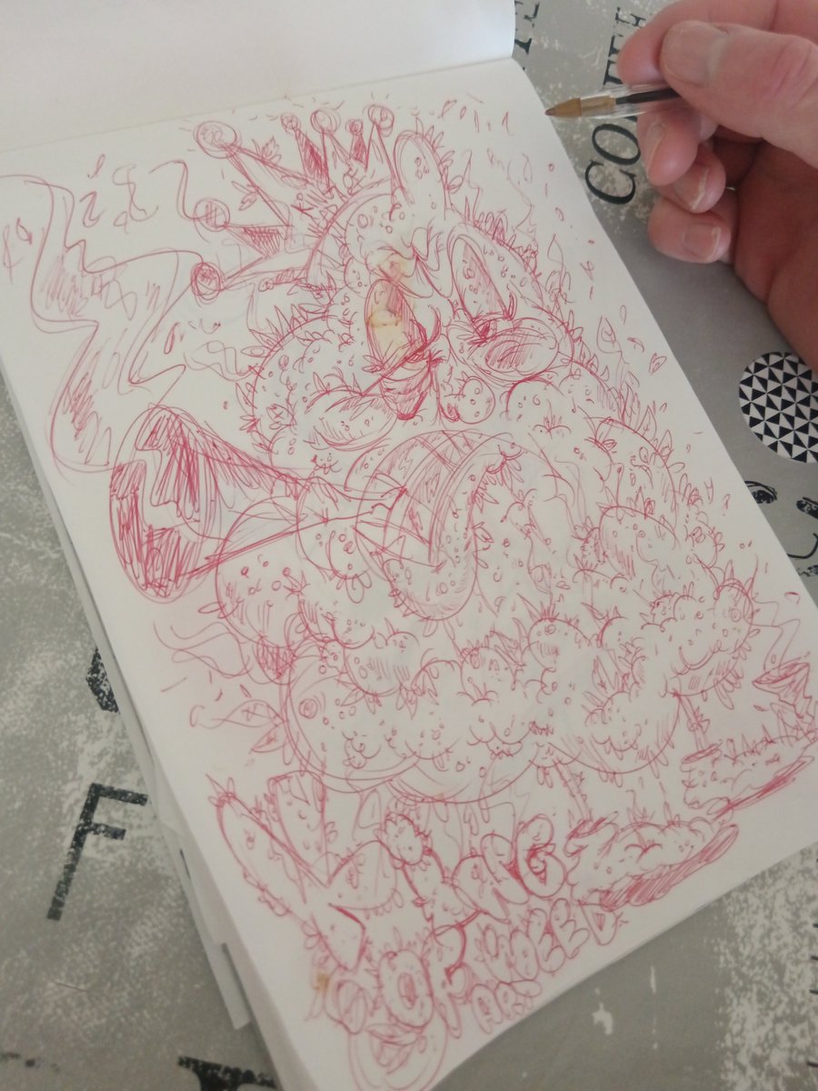 CanoYannick222's tweet photo. Hey my stoner friends! ๐
red sketch lines today and a finalized and a dope royal cannabis mascot "kingofweedart" in a very near futur! ๐ฟ๐ฟ๐๐๐จ๐จ๐คช๐คช๐ฟ๐ฟ Stay tuned! #weedtheme #cannabisartcommunity #cannabisculture #weedlogo #weednugget #weedbud #stoner #stoners #ganja https://t.co/U86H4atQFK