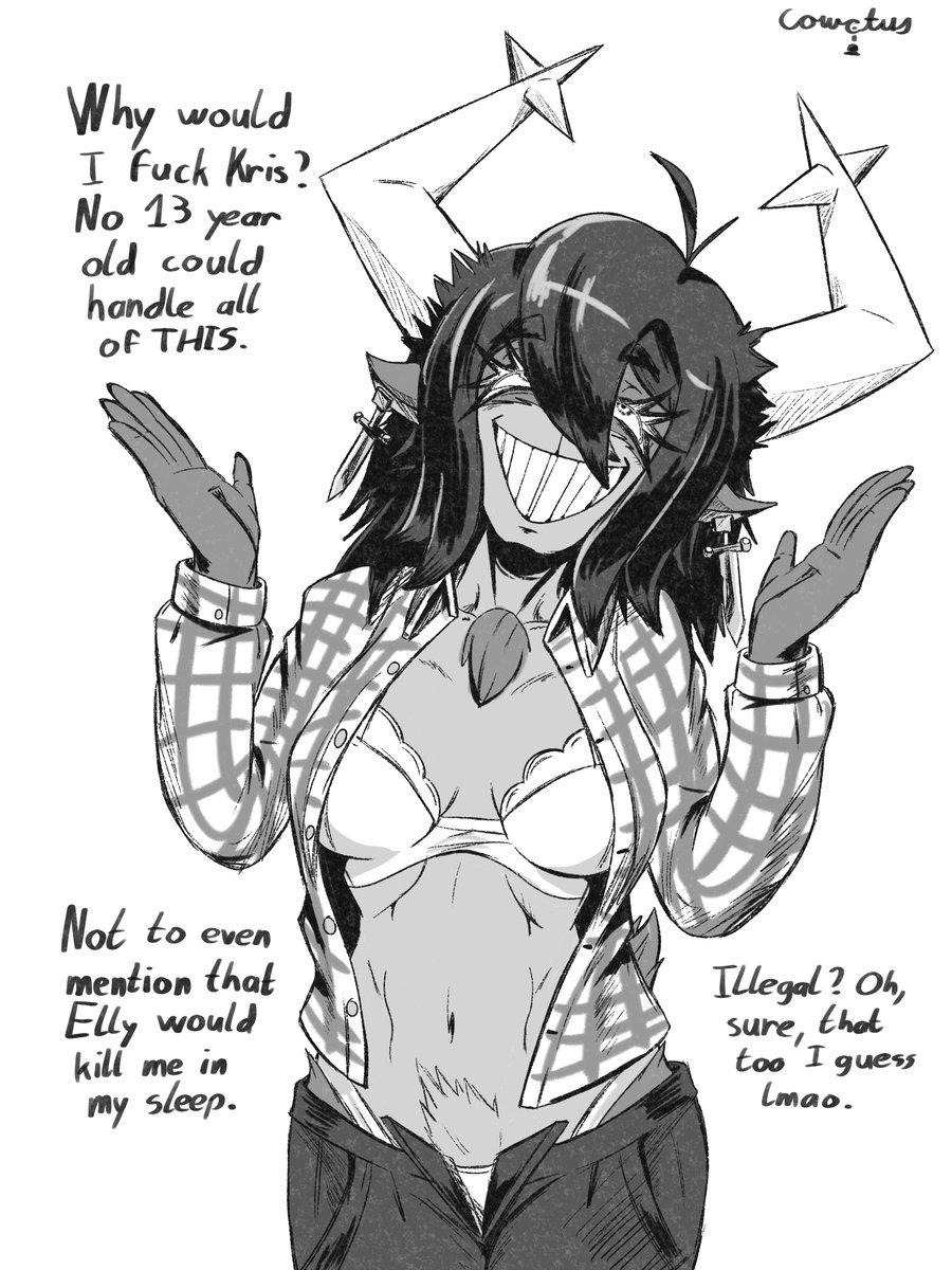 Cowctus's tweet photo. Dess addresses the allegations. #Deltarune https://t.co/pfu8g7Ns1J