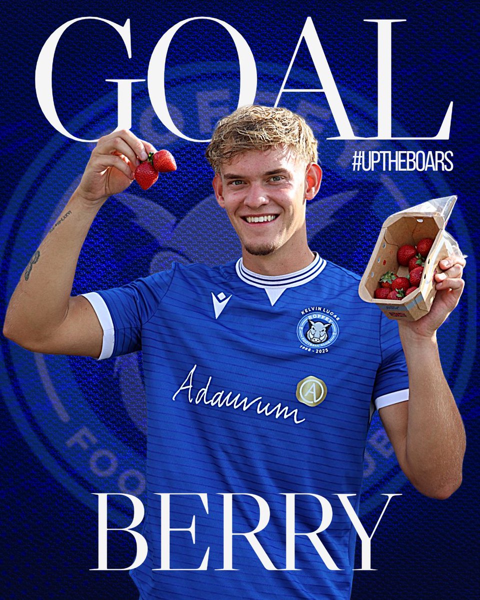 RoffeyFC's tweet photo. 21’ BERRY RESPONDS 

Some beautiful football played by the Boars who redeem themselves instantly from our hosts early opener… 

and it’s Stan Berry who puts us level! 
🦁1-1🐗 https://t.co/vWPnDcKSIh