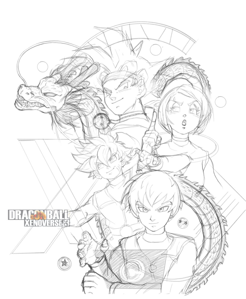 YeBoiiCJ's tweet photo. Old xenoverse 3 sketch I never finished https://t.co/nVcc7HyM3O
