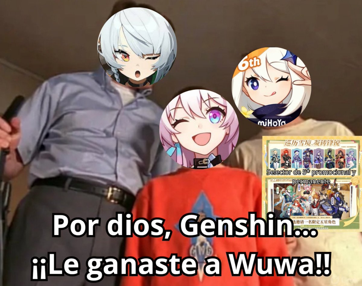 Norick_DeNilou's tweet photo. REVIVIÓ GENSHIN🗣️‼️

En fin no era muy difícil ganarle si no regalan ni una Verina los cabrones

Al menos ahora todos los gachas Main darán un 5* promocional en sus ani como minimo
Porque si genshin siendo tan tacaño lo hace los demás no pueden dar menos q eso verdad? https://t.co/w5N616NYtz