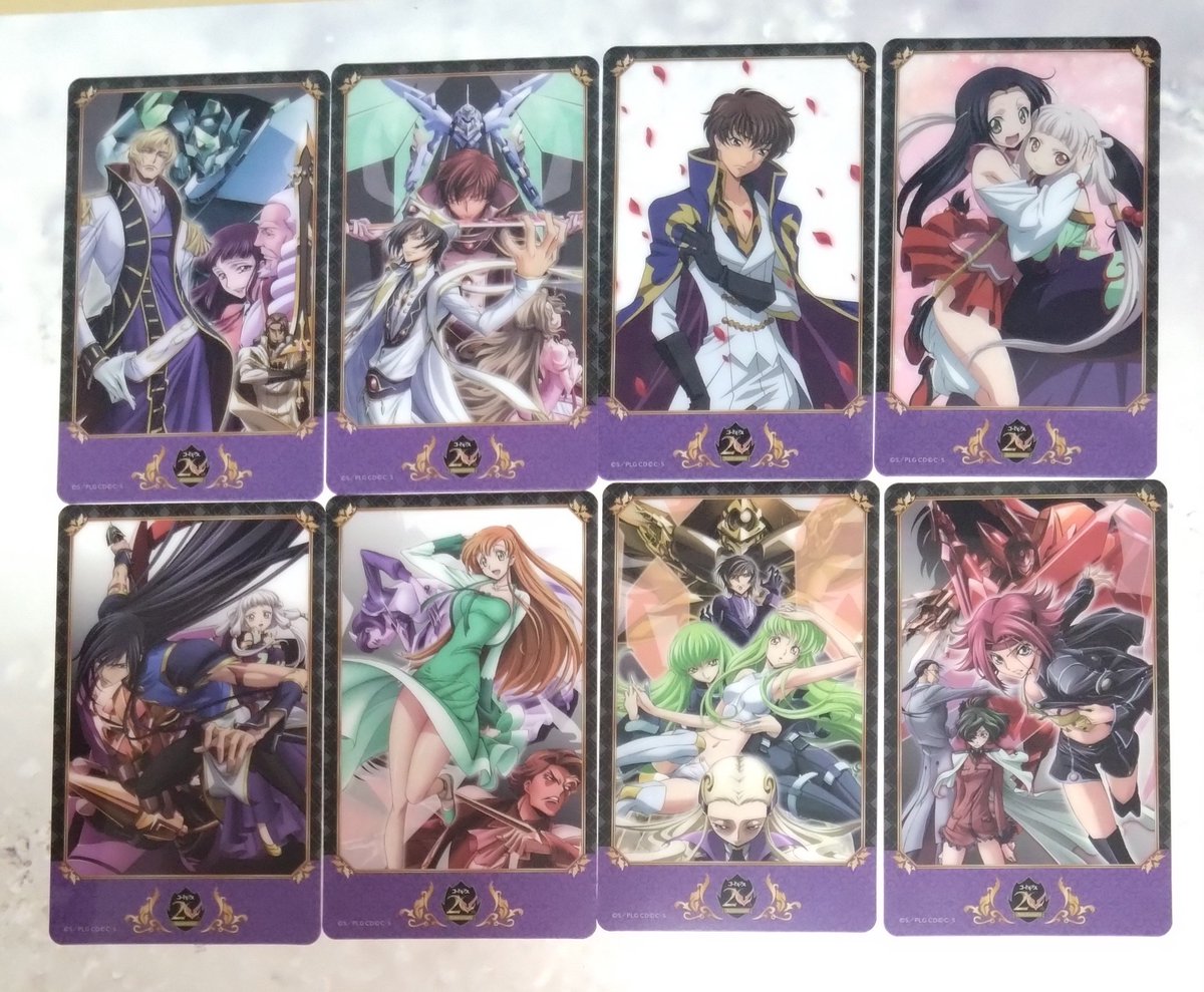 shitotoreka's tweet photo. コードギアス反逆のルルーシュ
メモリアルクリアカードコレクション

#コードギアス
#反逆のルルーシュ https://t.co/HOa5ru8PUf