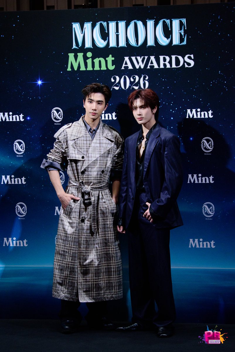 PRSocietyNews's tweet photo. สองหนุ่ม #เพิร์ธแซนต้า รายงานตัวที่งาน ”Mchoice &amp; Mint Awards 2026“ แล้วค่า

PERTHSANTA AT MCHOICE

#MchoiceMintAwards2026
#PerthSanta
#PerthTanapon #Santapp 
#MchoiceTH #MintMagTH
#MintAwards2026 https://t.co/sda06sXvEd