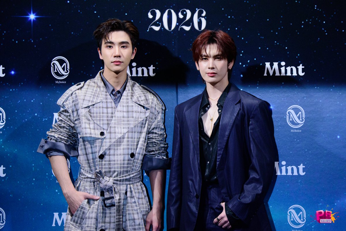 PRSocietyNews's tweet photo. สองหนุ่ม #เพิร์ธแซนต้า รายงานตัวที่งาน ”Mchoice &amp; Mint Awards 2026“ แล้วค่า

PERTHSANTA AT MCHOICE

#MchoiceMintAwards2026
#PerthSanta
#PerthTanapon #Santapp 
#MchoiceTH #MintMagTH
#MintAwards2026 https://t.co/sda06sXvEd