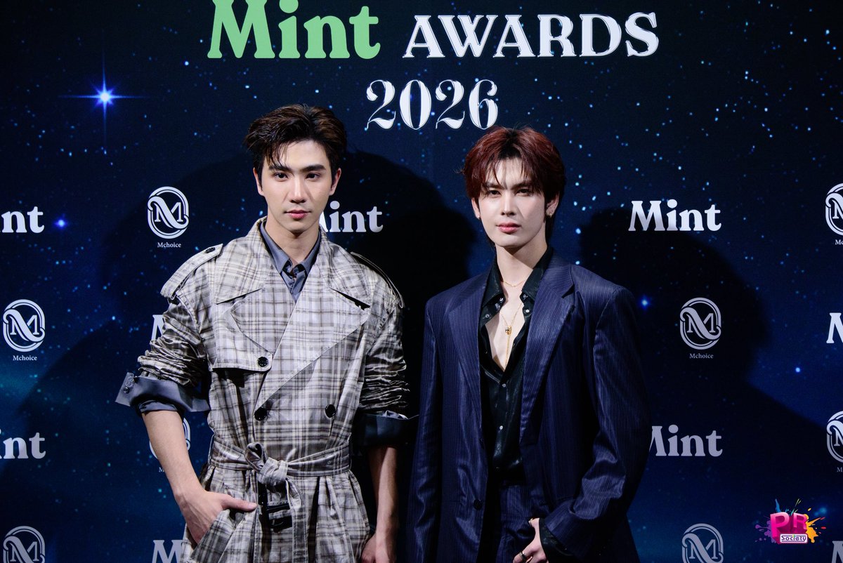 PRSocietyNews's tweet photo. สองหนุ่ม #เพิร์ธแซนต้า รายงานตัวที่งาน ”Mchoice &amp; Mint Awards 2026“ แล้วค่า

PERTHSANTA AT MCHOICE

#MchoiceMintAwards2026
#PerthSanta
#PerthTanapon #Santapp 
#MchoiceTH #MintMagTH
#MintAwards2026 https://t.co/sda06sXvEd