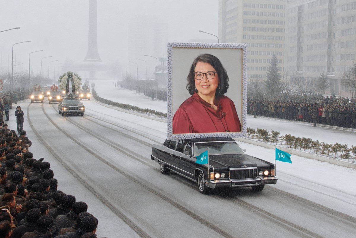 OsakeKeisari's tweet photo. Sain juuri käsiini kuvan Ylen suuren johtajan muotokuvan julkistuksesta https://t.co/qDhDlcBqHd