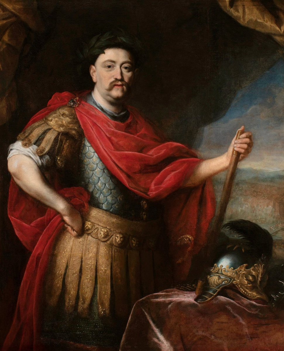 visegrad24's tweet photo. King John III Sobieski, the victor of the Battle of Vienna, who led the Winged Hussars against the Ottomans!

The defeated Ottomans named Sobieski the "Lion of Lechistan", and the Pope hailed him as the saviour of Western Christendom. 🇵🇱🇱🇹 https://t.co/tN44aQ4kom