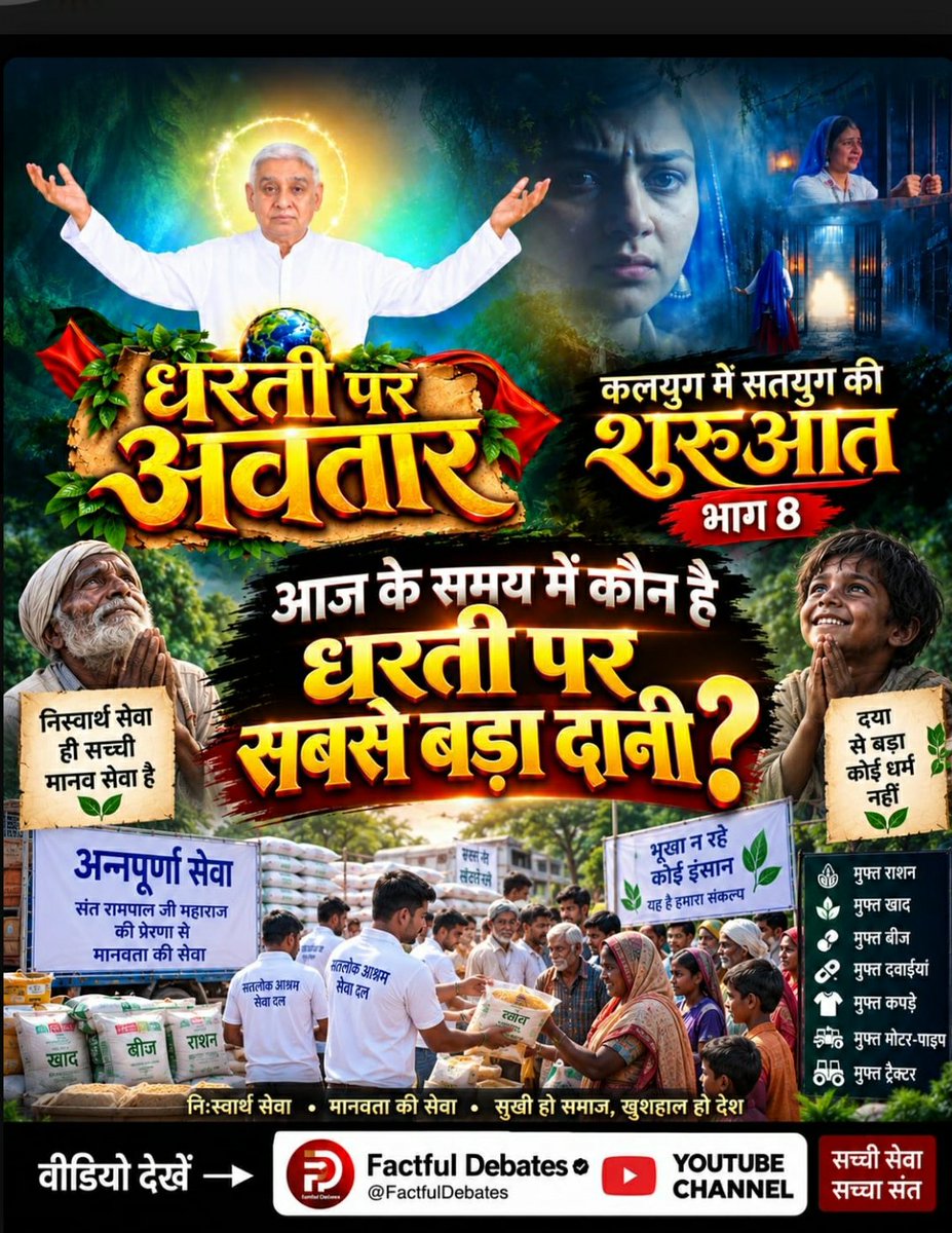 Meh15270Mehra's tweet photo. #कलयुगमें_सतयुगकी_शुरुआत_भाग8

Factful Debates YouTube Channel https://t.co/WKtcIOv3MZ