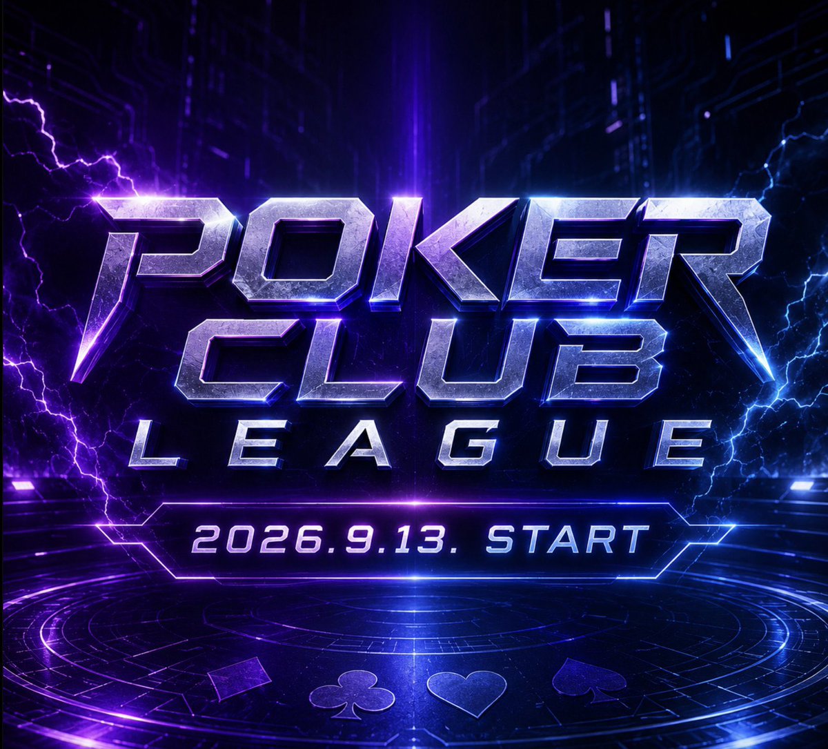 pcl_poker's tweet photo. いよいよ、明日開幕。

クラブの看板を背負い、
仲間とともに戦うシーズンが始まります。

初代PCL王者になるのは、どのチームか。

PCL Autumn 2026
2026.9.13. START.

https://t.co/01dCn8dKka

#PokerClubLeague #PCL https://t.co/VERA03xVRl