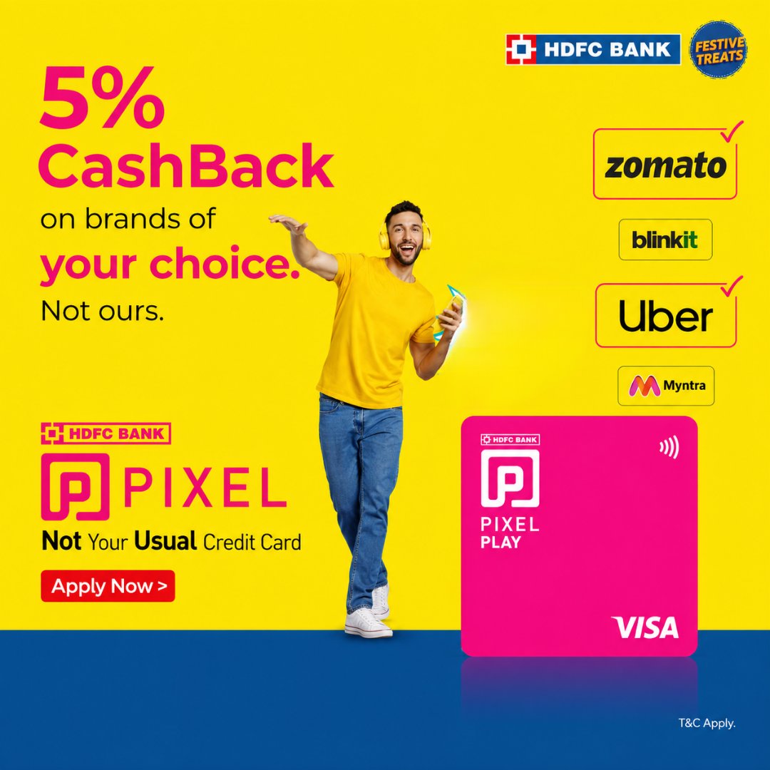 hdfccards's tweet photo. Apply for HDFC Pixel Play Credit Card - https://t.co/hZ2RLI0rQ6 https://t.co/ax0GqVKWag