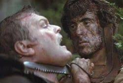 Michael95494331's tweet photo. @2ndaryProtocol “In town you’re the law. Out here it’s me. Don’t push it. Don’t push it or I’ll give you a war you won’t believe. Let it go. Let it go.”

#FirstBlood https://t.co/3xziYrDf92