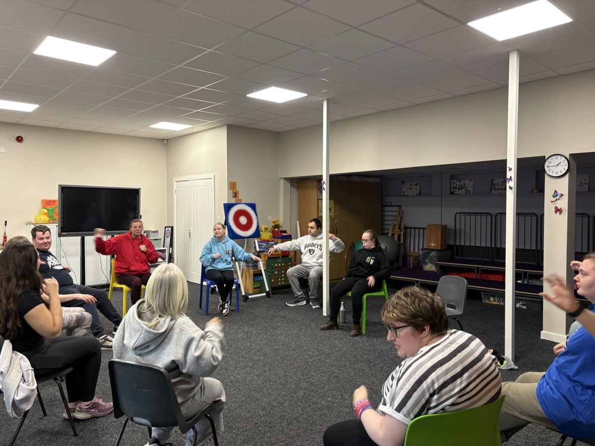 ActforAction1's tweet photo. Fabulous week back after our break. Singing , planning , games , exercise and rehearsals . The highlight was celebrating our fabulous volunteer Kim who was a finalist at the @merseyside41958 #MakeADifference awards https://t.co/u0erdBVm03