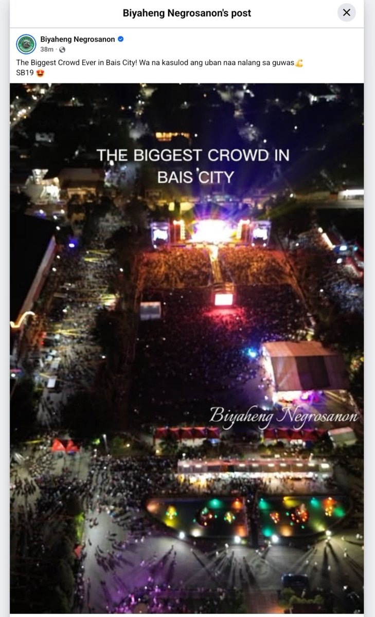 Shiroyuki_9's tweet photo. "The Biggest Crowd Ever in Bais City! The others didn't get in, they just stayed outside."

tama nga sinabi ni stell, mahirap makita yung crowd sa dulo. ang dami pala talaga

SB19 HYPES TeaM FAIR 2026
@SB19Official #SB19 
#SB19_TeamFair2026 https://t.co/la657nQ7Lc