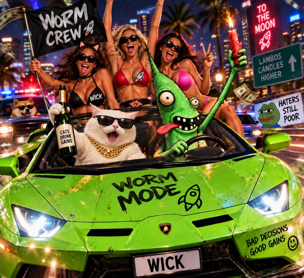 WickWormCoin's tweet photo. @cashcat_token Looks like the cat found the wrong car. 👀🐱🪱
WORM MODE activated. 🔥 https://t.co/6je5Ege5Tr