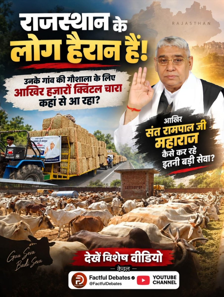 Paramje45865794's tweet photo. #कलयुगमें_सतयुगकी_शुरुआत_भाग8
कौन है किसानों और गरीबों का मसीहा?
देखें विशेष वीडियो कलयुग में सतयुग की शुरुआत भाग 8 Factful Debates YouTube Channel पर। https://t.co/rYLs889QTr
