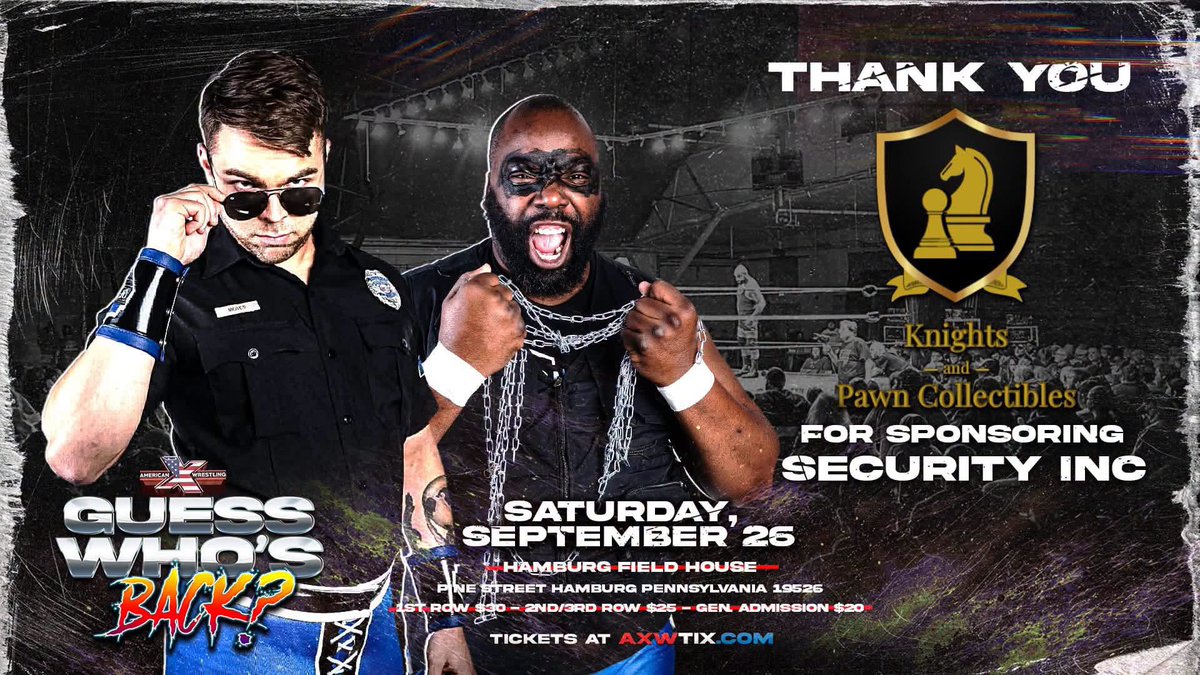 SecurityIncPro's tweet photo. We have had FIVE LONG MONTHS to sit with the injustice and betrayal we suffered @Official_AXW #BeyondTheBell

In just two weeks… #GuessWhosBack

🎟️: https://t.co/sNFnzCPhFi https://t.co/BJUZRahSoz
