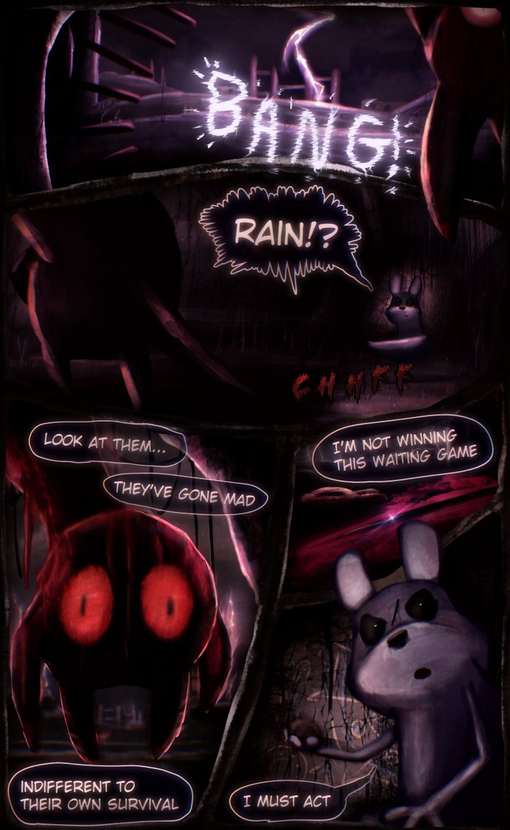 FrogsEight's tweet photo. Rain world: Echoes Of The Great Cycle Chapter 5 "Reminiscence" P175 #Rainworld #rainworldart  (Link to the webcomic site in my bio) https://t.co/qFXLLo11c6