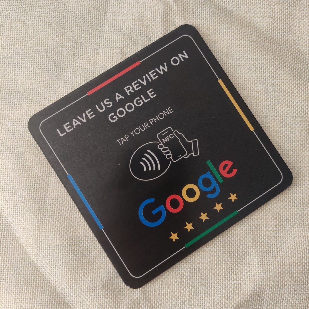 huyirfid's tweet photo. NFC tap plates for Google review.   #nfcplate #googlereview #taptoreview https://t.co/yEfHTpLV0l