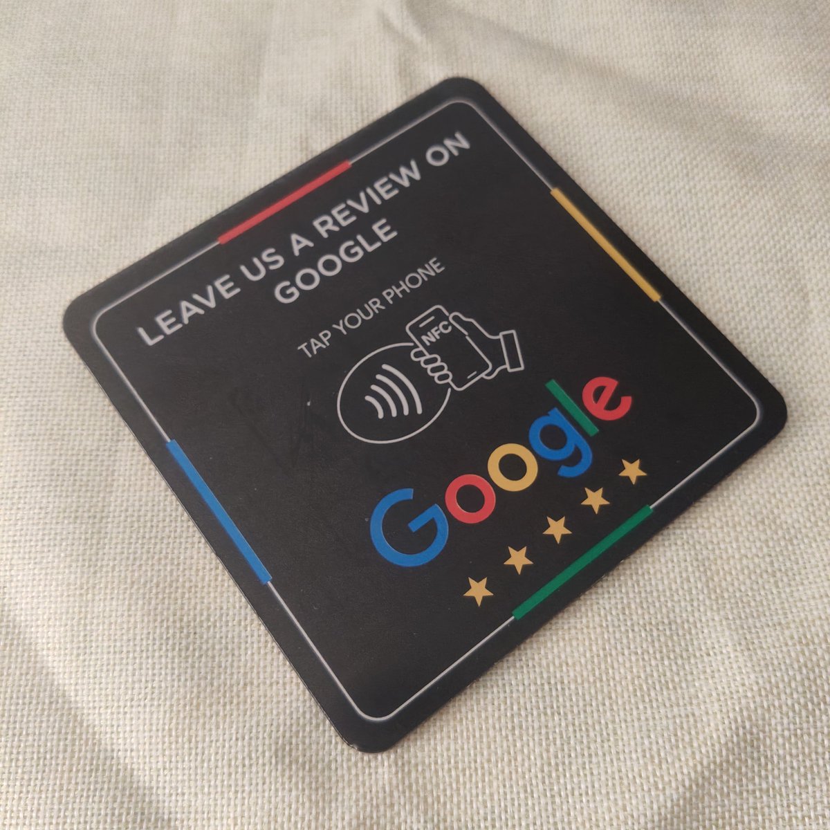 huyirfid's tweet photo. NFC tap plates for Google review.   #nfcplate #googlereview #taptoreview https://t.co/yEfHTpLV0l