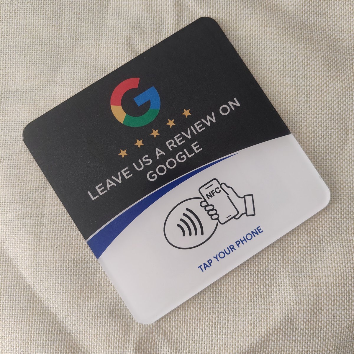 huyirfid's tweet photo. NFC tap plates for Google review.   #nfcplate #googlereview #taptoreview https://t.co/yEfHTpLV0l