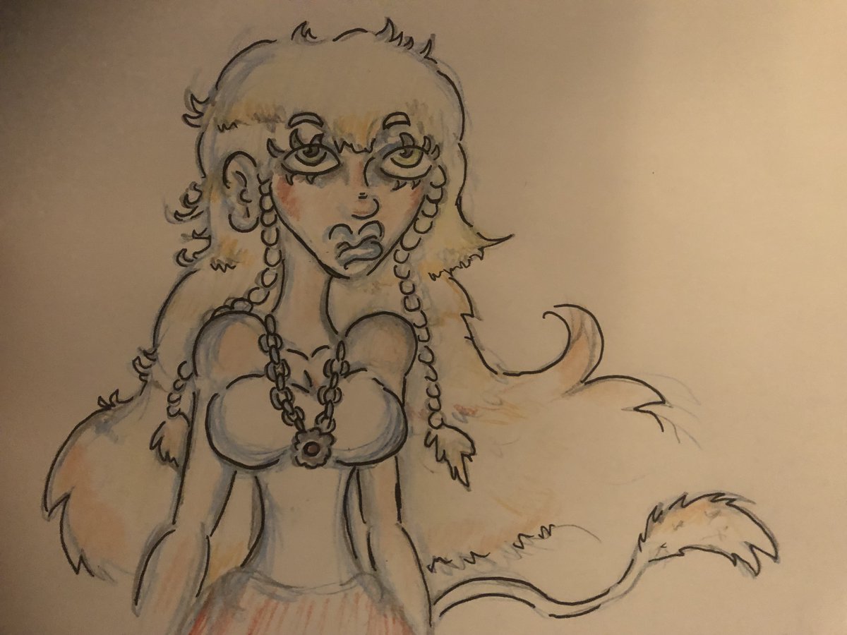 UNGR3's tweet photo. https://t.co/TWAT2hKwLy #huldra #traditionalart #traditionaldrawing #inked #colorpencil #colorpencils #folklore https://t.co/LSo43lCn4o