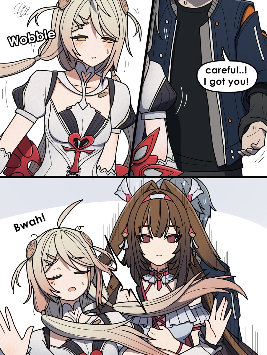 DorahDew's tweet photo. Caring for another girl huh? 🧐 https://t.co/KwNbgZiQef