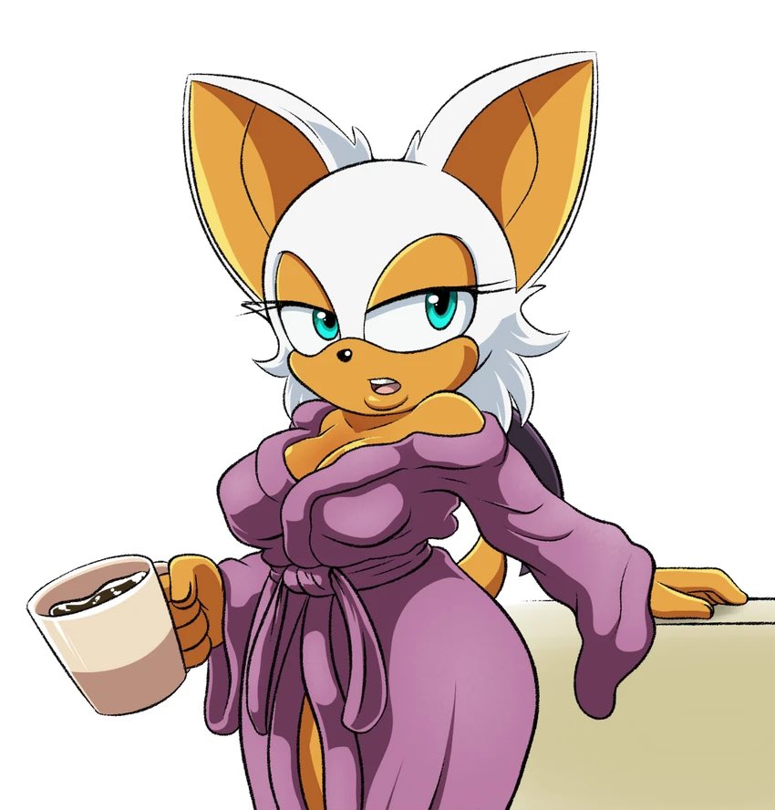 StoryServal's tweet photo. In my personal opinion, I believe the reason Rouge cannot find a partner is simply because no one can afford to keep up with her luxury lifestyle.

Art by hyoumaru https://t.co/fNAhAQmlmc
