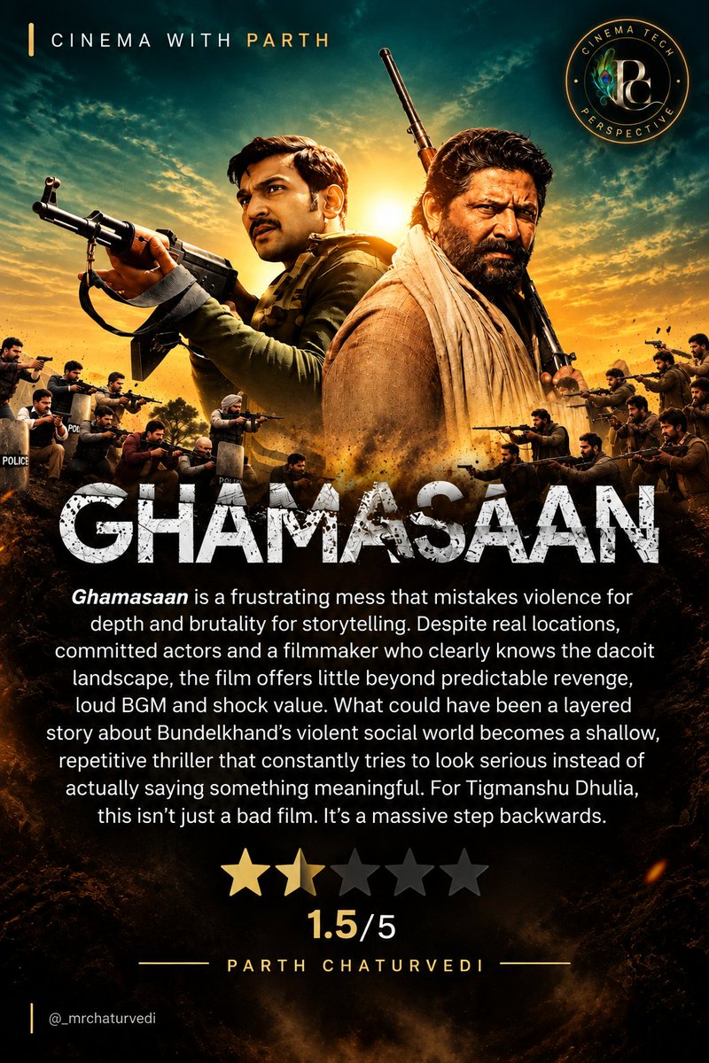 _mrchaturvedi's tweet photo. Today I watched #Ghamasaan #Salaar (twice) & #Natural, will drop my reviews on Letterboxd. The First one is here.
my review: https://t.co/gluprgdAyB
#CinemaWithParth | @dirtigmanshu https://t.co/x1rillHgJ7