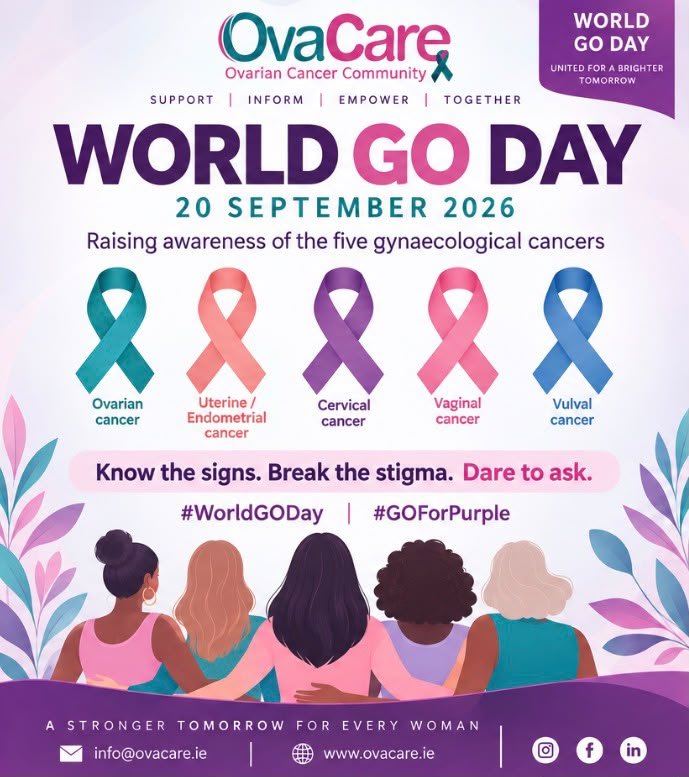 OvaCare's tweet photo. Did you know there are 5 gynaecological cancers? Join us to raising awareness on @WorldGOday https://t.co/H4Cu66FIrx