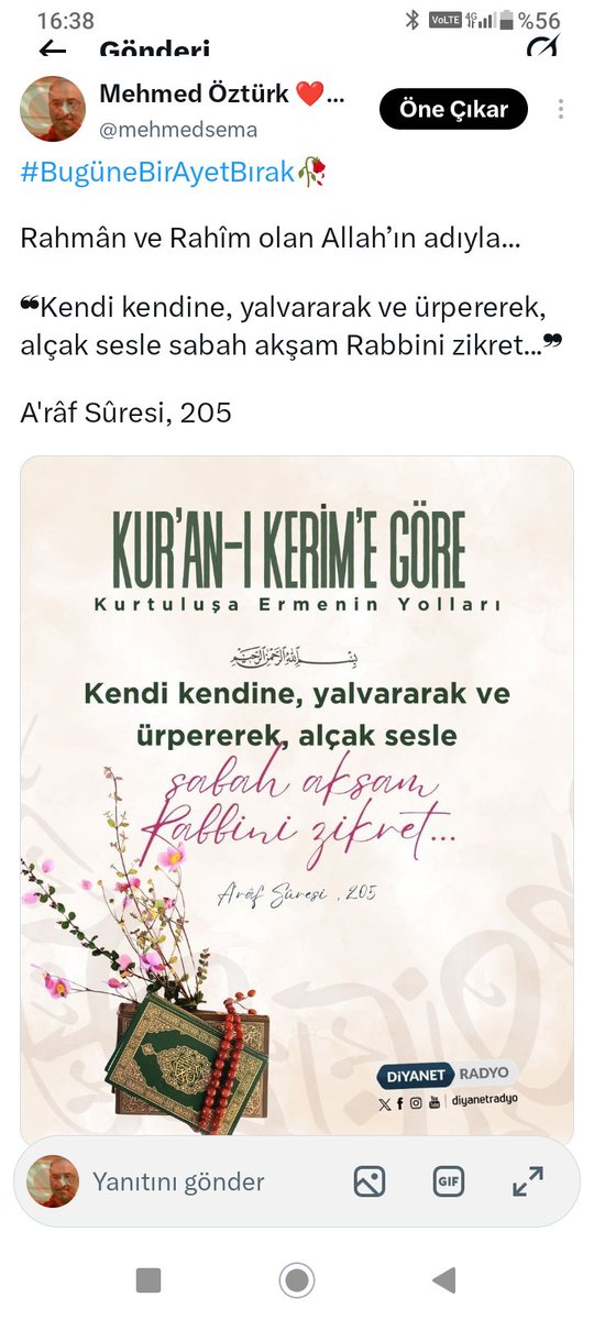 mehmedsema's tweet photo. #NamazGozumunNuru
💚💛💖💙
Medet Allahim Medet
Aziz Allah
İzmir icin IKINDI ezanı
Hayya alesalah
Haydi Namaza
Hayye alelfelah
Haydi Kurtulusa
Orta namaza dikkat kardeslerim
YaRabbim
Okunan ezan hürmetine Muhammedcikleri koru Ezan dinmesin
#AllahYeter
#GazzeyiUnutmaUnutturma https://t.co/EPwsHrpBhP
