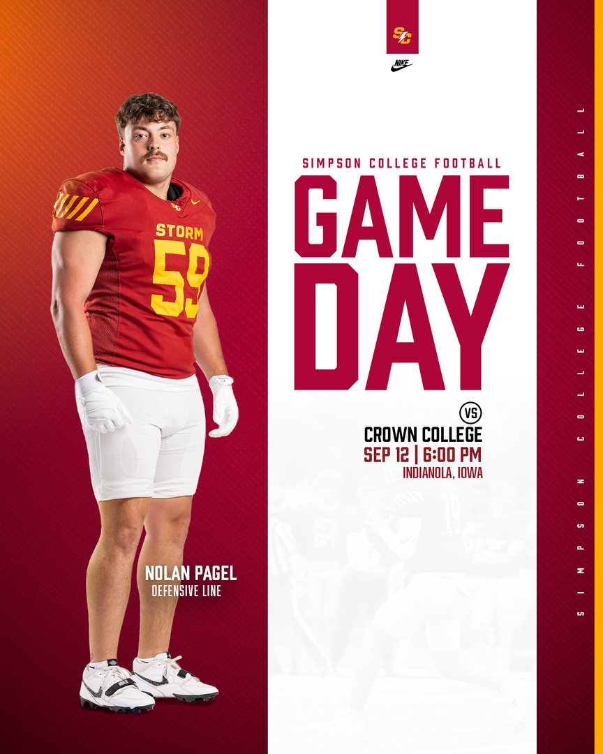 scstormfootball's tweet photo. GAME DAY | Simpson College Football play against Crown today at 6:00 PM!

https://t.co/RYU15kuamj https://t.co/dyfz57H5S8