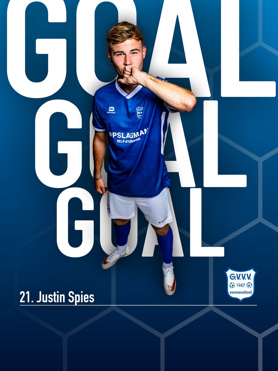 GVVV's tweet photo. 45. Op slag van rust schiet Spies de tweede Veense goal binnen. 

🔴⚪️ 🆚 🔵🔵 [0-2]
#ijsgvv · #trotsoponzekleuren https://t.co/5e7utN0dn7