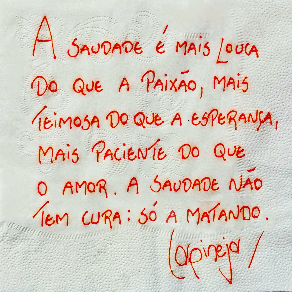 CARPINEJAR's tweet photo. Até a falta faz presença. https://t.co/EuJx66hfK4