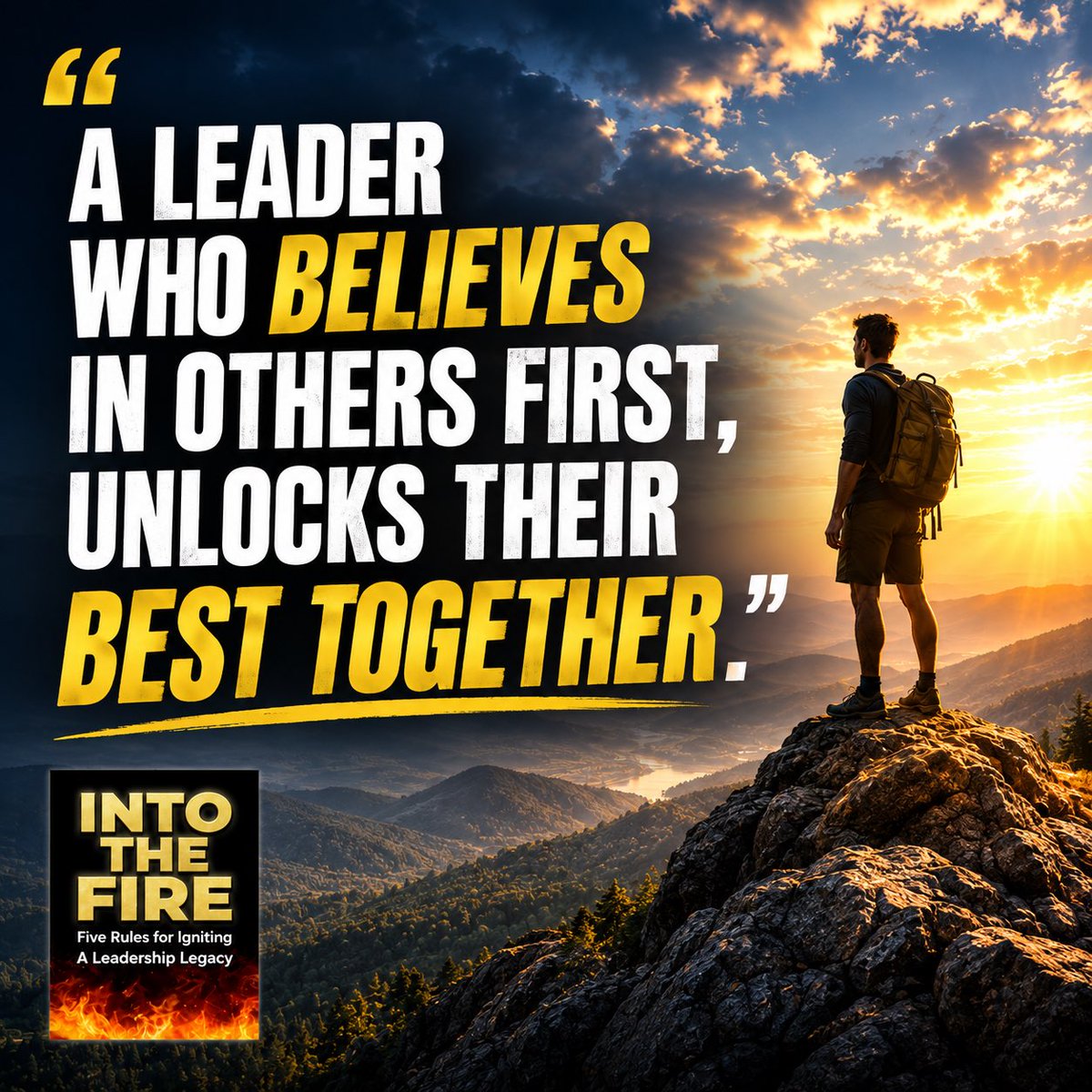 BrandonBeckEDU's tweet photo. Believing in others is the foundation of leadership.

Great leaders don’t just tell people they believe in them. They show it every single day through their words, actions, trust, encouragement, and willingness to give others opportunities to grow.

Leadership is about seeing something in someone that they may not yet see in themselves.

When people know you believe in them, they begin to believe in themselves.

Leaders create leaders. 🔥

#Leadershipcoach #LeadershipDevelopment #IntoTheFire #UUPotential #TeamCulture