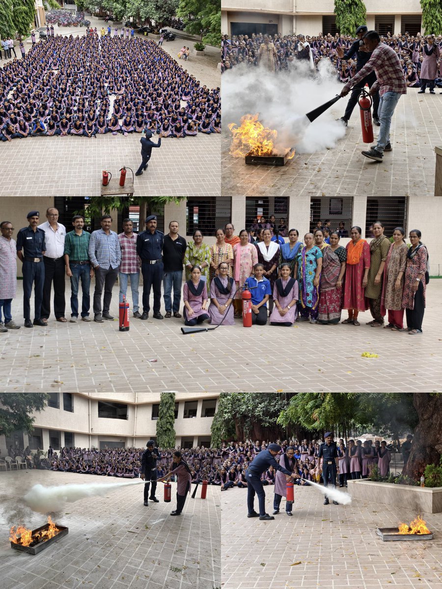 bmc_fire101's tweet photo. આજ રોજ ભાવનગર મહાનગરપાલિકા ફાયર એન્ડ ઇમરજન્સી સર્વિસ દ્વારા *મુકતા લક્ષ્મી મહિલા વિદ્યાલય (જયોતિબેન દલાલ)* ખાતે ફાયર સેફ્ટી ડેમોન્સ્ટ્રેશનનું આયોજન કરવામાં આવ્યું હતું.
આ કાર્યક્રમ દરમિયાન વિદ્યાર્થીઓ તથા સ્ટાફને આગ લાગવાના કારણો, આગથી બચવાના ઉપાયો, ઇમરજન્સી સમયે રાખવાની સાવચેતી https://t.co/U7v6wTpg0I