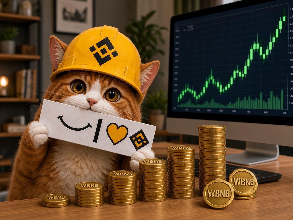 CryptoPhysioNI's tweet photo. Watching $BNBCAT slowly grow while I stack $WBNB https://t.co/DLHelqKxfO