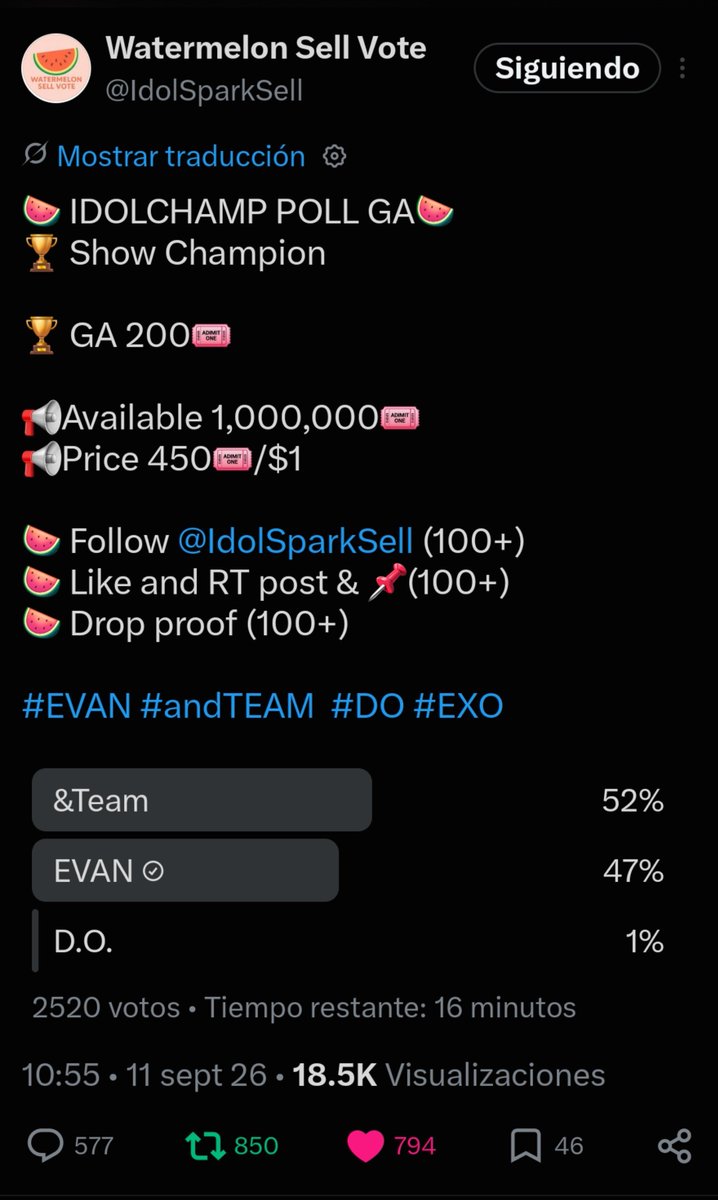 nicki2s_'s tweet photo. @IdolSparkSell for #EVAN https://t.co/AuGifAToyI