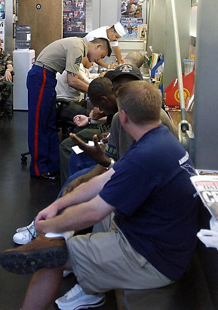 25YearsAgoLive's tweet photo. After yesterday’s attacks, tens of thousands of Americans are lining up at U.S. military enlistment offices. https://t.co/pWjuJj91Rx