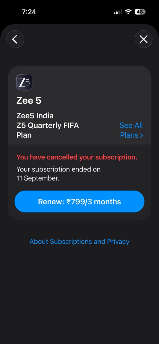 Chenagilla's tweet photo. Zee 5 .Worst streaming experience ever. https://t.co/M8MURpR23f