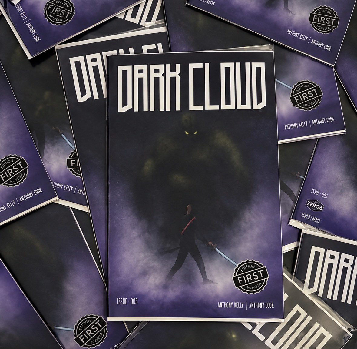 darkcloudcomic's tweet photo. Launch day for Issue #3 of Dark Cloud. Come to say hello, have a chat and pick up your copy today. @TravellingManUK Manchester, until 6pm. #DarkCloud #PointZero6 #IndependentComic #ComicBook #ComicArt https://t.co/m0Wp8qfK4Q