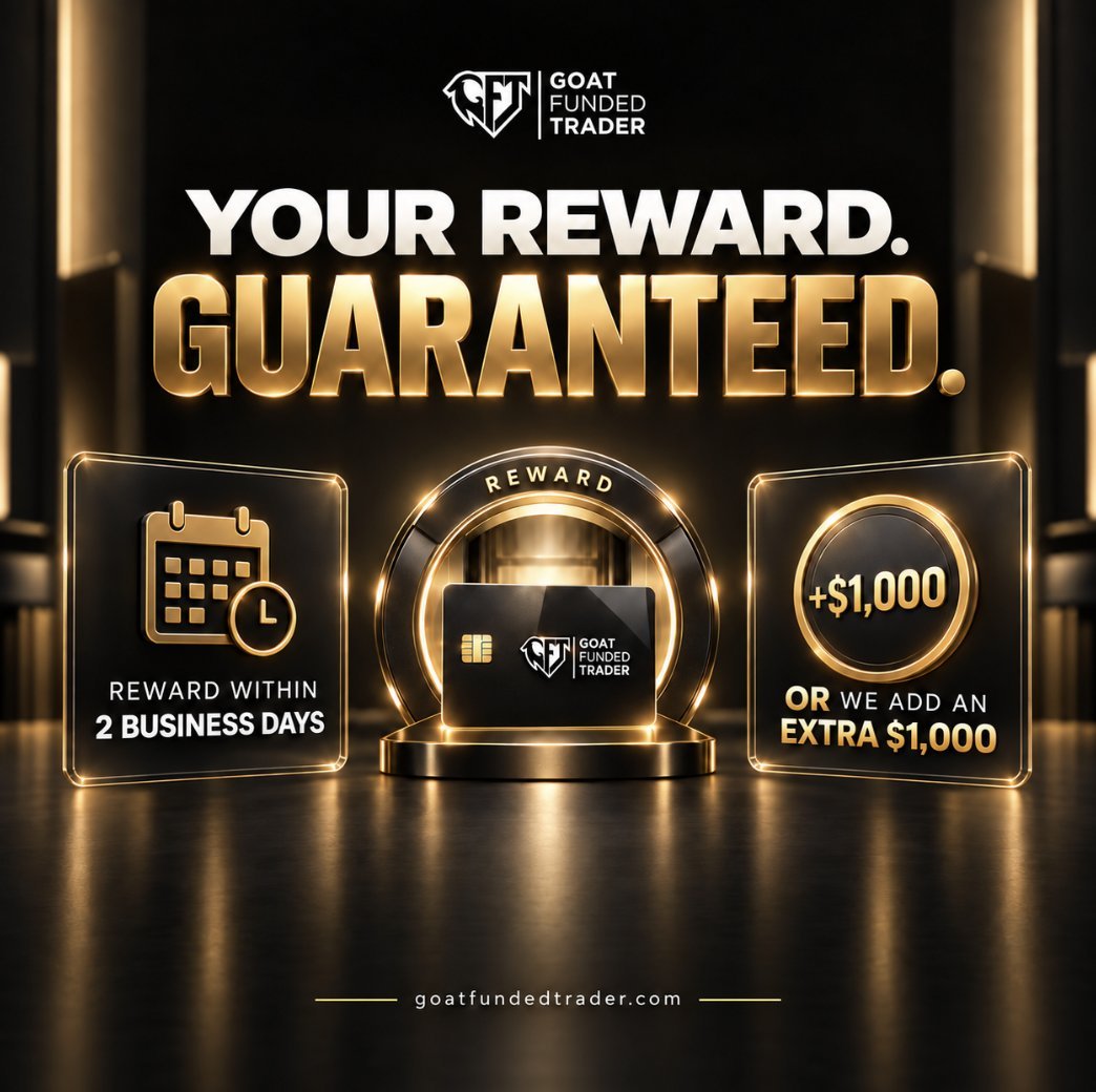Fundedfirmfind's tweet photo. Your GFT reward is guaranteed. 🏆

At GFT, we stand behind every reward request.

⚡ Reward within 2 business days.
💰 Or we add an EXTRA $1,000.

That’s the GFT Reward Guarantee Policy. 🐐

https://t.co/5Kp06bJ3MV https://t.co/iFZ2Abdfa2