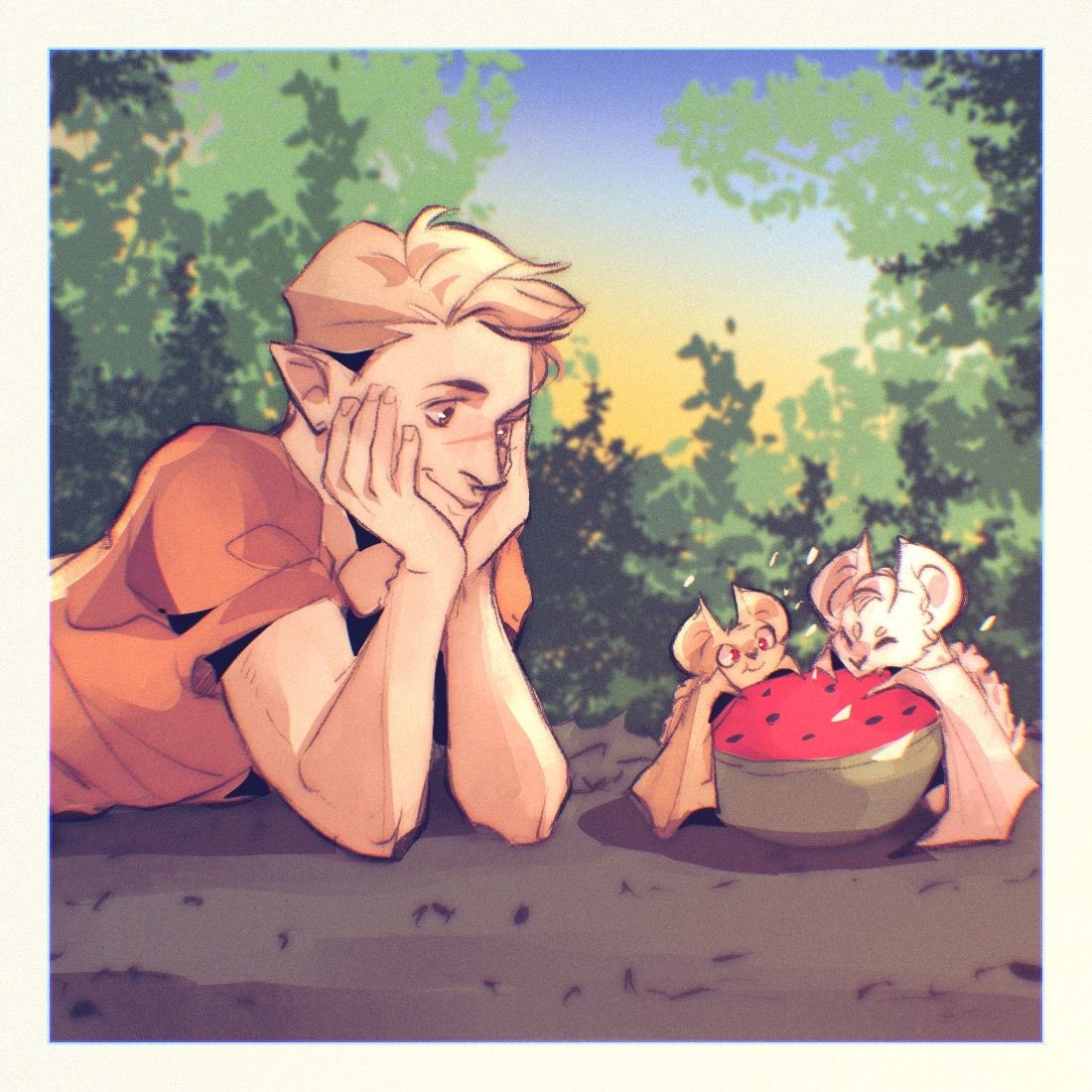 Iruka_k's tweet photo. #batstarion family melon break🩷 https://t.co/ocszbCBTNQ